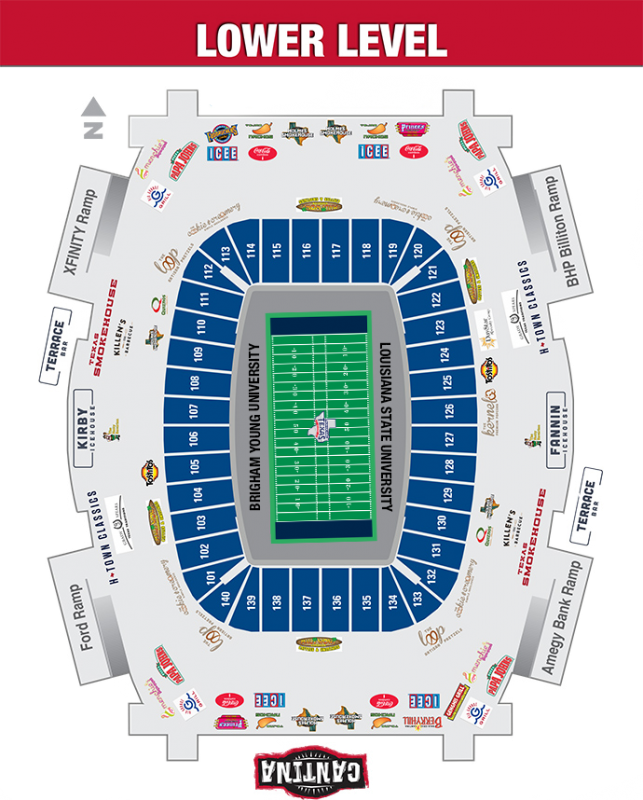 Texas Stadium Seat Map